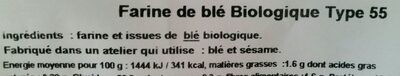 Markal - Farine de blé T55 bio 5kgs