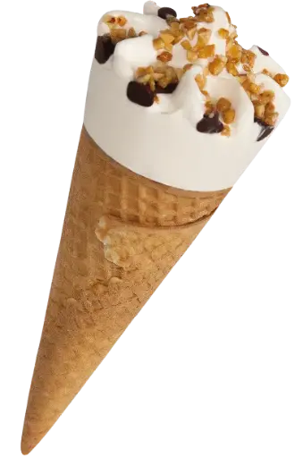 Boerderijs - Glace à la vanille cornet avec chocolat et noix bio 110ml